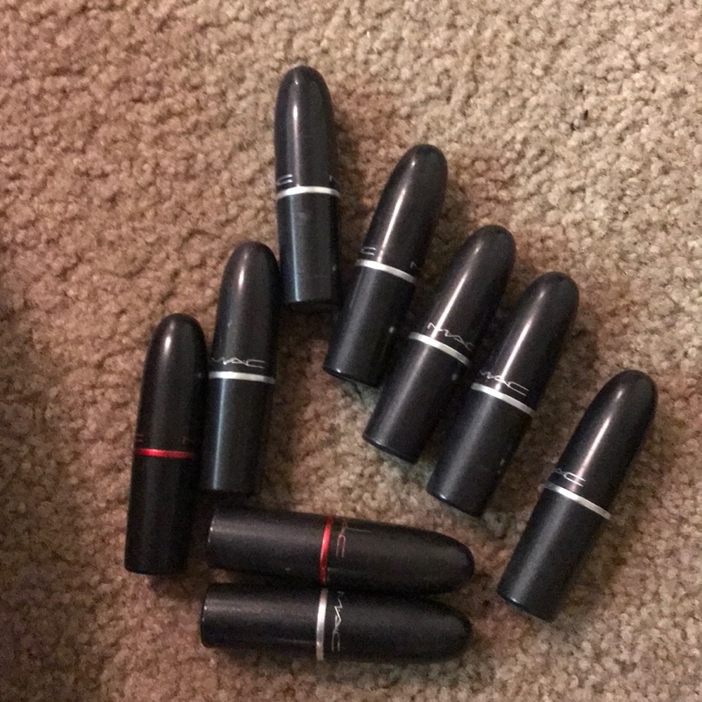 LOT 9 MAC lipsticks